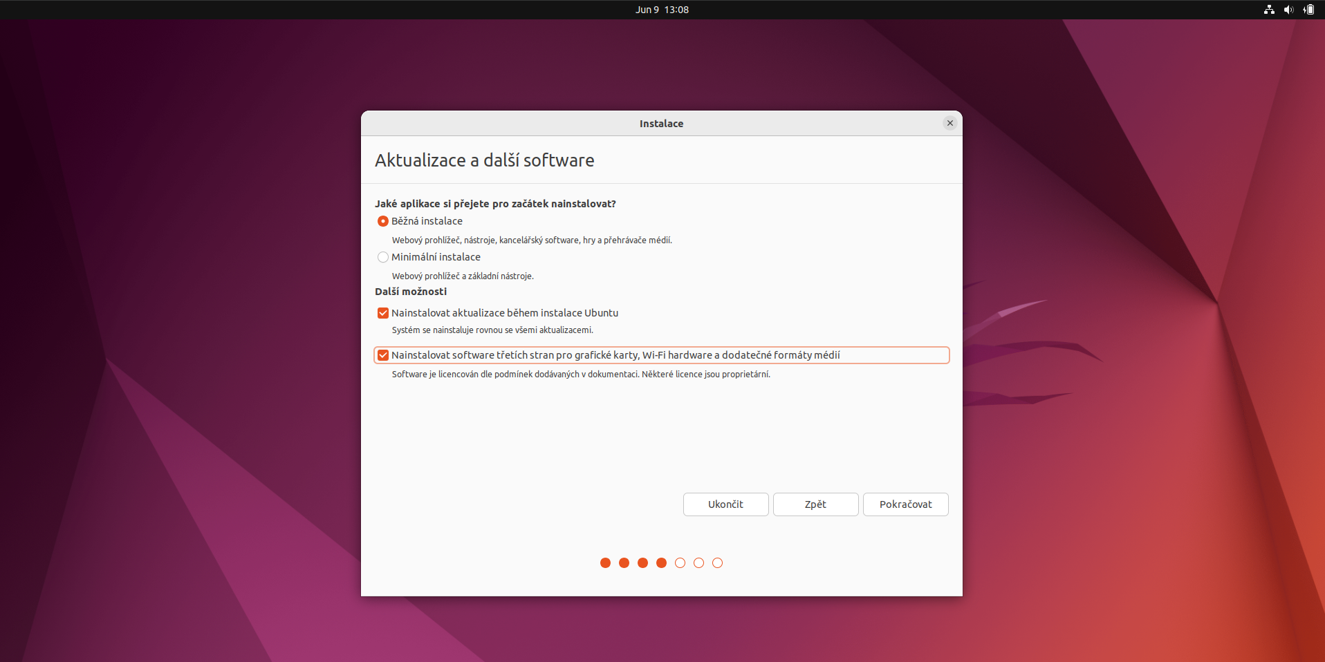 Linux (Ubuntu) instalace pt. 2